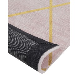 Dywan z wiskozy 80 x 150 cm różowy ATIKE Dywan z wiskozy 80 x 150 cm różowy ATIKE
