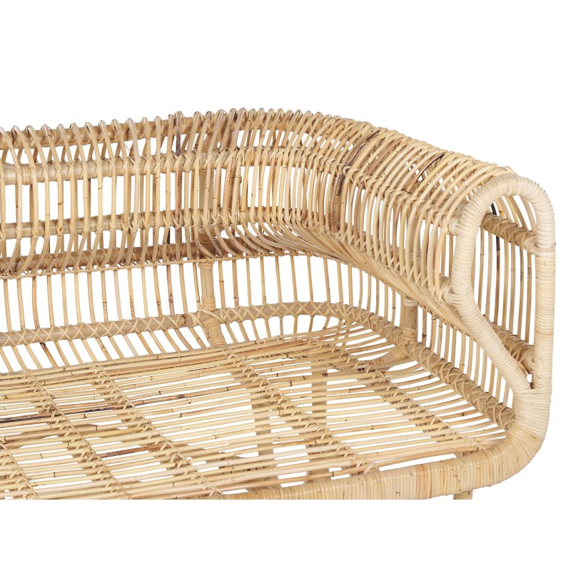 Sofa 2-osobowa rattanowa naturalna DOLCEDO Sofa 2-osobowa rattanowa naturalna DOLCEDO