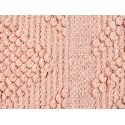 Zestaw 2 poduszek dekoracyjnych VALVARIA Bawełna 30 x 50 cm Brzoskwiniowy Wzór zygzak Zestaw 2 poduszek dekoracyjnych VALVARIA Bawełna 30 x 50 cm Brzoskwiniowy Wzór zygzak