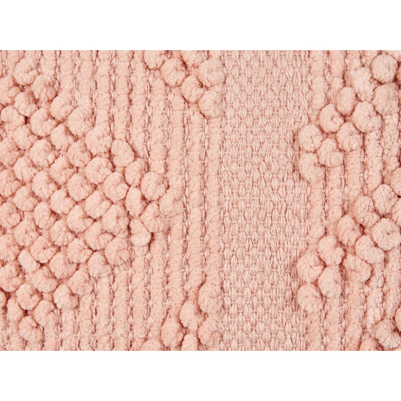 Zestaw 2 poduszek dekoracyjnych VALVARIA Bawełna 30 x 50 cm Brzoskwiniowy Wzór zygzak Zestaw 2 poduszek dekoracyjnych VALVARIA Bawełna 30 x 50 cm Brzoskwiniowy Wzór zygzak