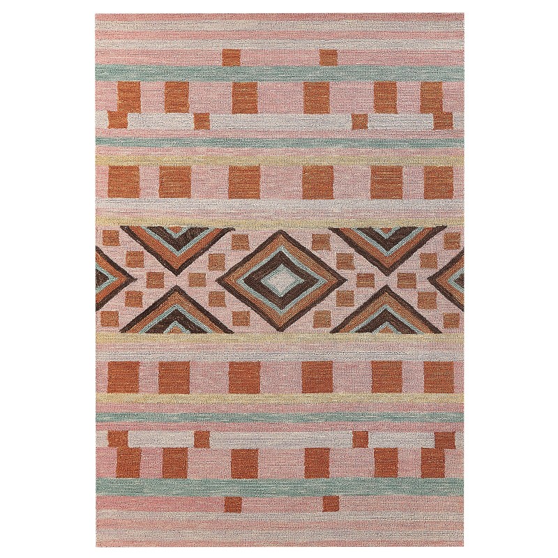 Dywan wełniany 160 x 230 cm wielokolorowy YOMRA Dywan wełniany 160 x 230 cm wielokolorowy YOMRA