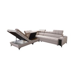 Venna IX corner sofa with sleeping function, USB port, and opening Venna IX corner sofa with sleeping function, USB port, and opening