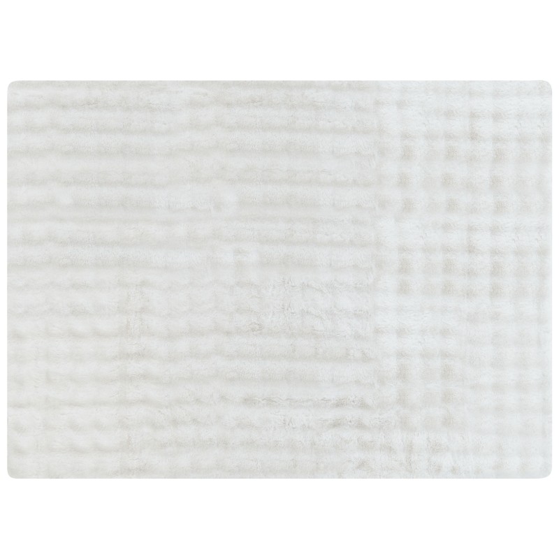 Koc SALKA Sztuczne futro 150 x 200 cm Biały Koc SALKA Sztuczne futro 150 x 200 cm Biały
