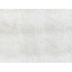 Koc SALKA Sztuczne futro 150 x 200 cm Biały Koc SALKA Sztuczne futro 150 x 200 cm Biały
