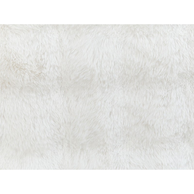 Koc SALKA Sztuczne futro 150 x 200 cm Biały Koc SALKA Sztuczne futro 150 x 200 cm Biały