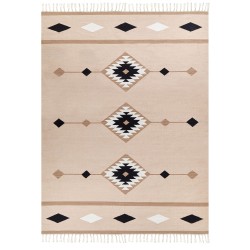 Dywan bawełniany kilim 160 x 230 cm wielokolorowy BERDIK Dywan bawełniany kilim 160 x 230 cm wielokolorowy BERDIK