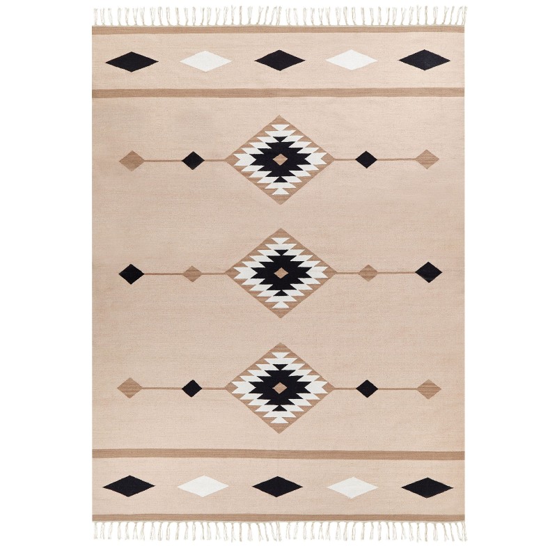 Dywan bawełniany kilim 160 x 230 cm wielokolorowy BERDIK Dywan bawełniany kilim 160 x 230 cm wielokolorowy BERDIK