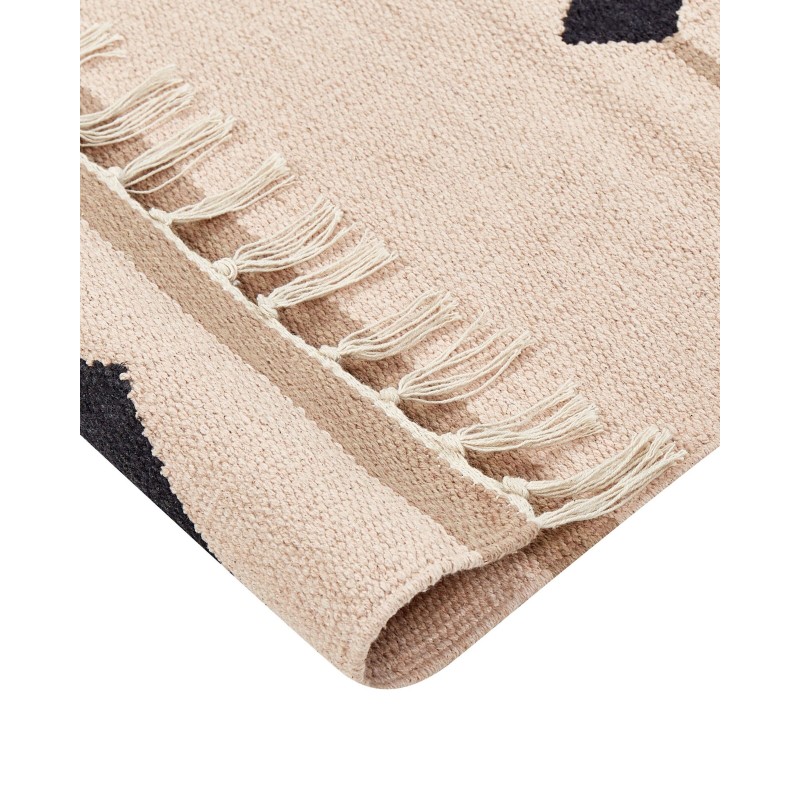Dywan bawełniany kilim 160 x 230 cm wielokolorowy BERDIK Dywan bawełniany kilim 160 x 230 cm wielokolorowy BERDIK