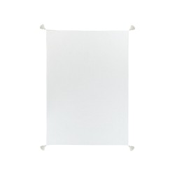 Narzuta na łóżko LINDULA Bawełna 150 x 200 cm Złamana biel Narzuta na łóżko LINDULA Bawełna 150 x 200 cm Złamana biel