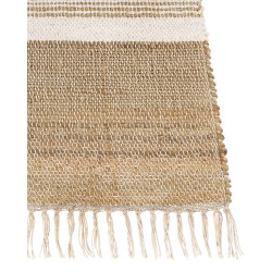 Dywan z juty 160 x 230 cm beżowo-biały TALPUR Dywan z juty 160 x 230 cm beżowo-biały TALPUR