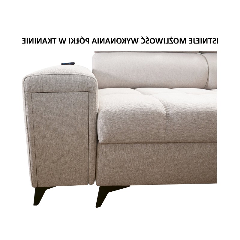 Venna IX corner sofa with sleeping function, USB port, and opening Venna IX corner sofa with sleeping function, USB port, and opening