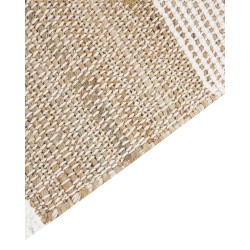 Dywan z juty 160 x 230 cm beżowo-biały TALPUR Dywan z juty 160 x 230 cm beżowo-biały TALPUR