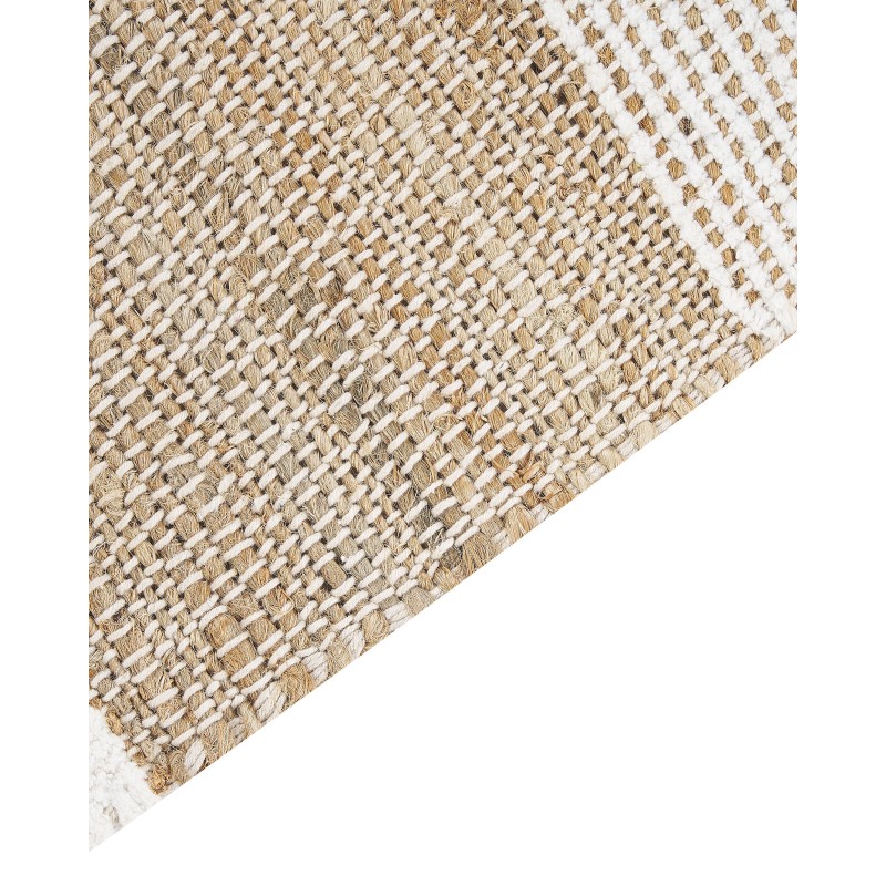 Dywan z juty 160 x 230 cm beżowo-biały TALPUR Dywan z juty 160 x 230 cm beżowo-biały TALPUR