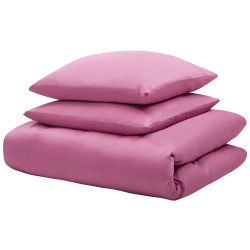 Komplet pościeli HARMONRIDGE Bawełna satynowa 200 x 220 cm Różowy Komplet pościeli HARMONRIDGE Bawełna satynowa 200 x 220 cm Różowy