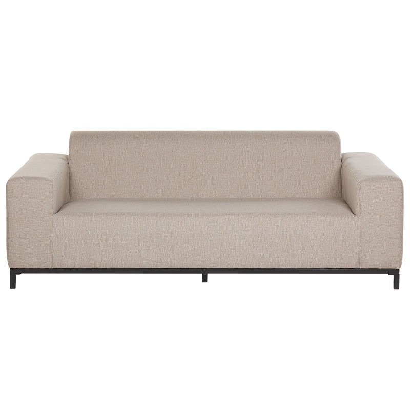 Sofa ogrodowa beżowa z czarnym ROVIGO