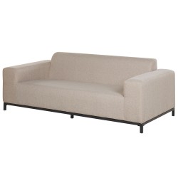 Sofa ogrodowa beżowa z czarnym ROVIGO Sofa ogrodowa beżowa z czarnym ROVIGO