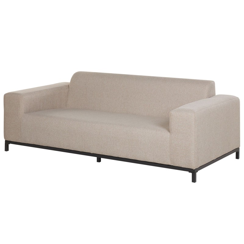 Sofa ogrodowa beżowa z czarnym ROVIGO Sofa ogrodowa beżowa z czarnym ROVIGO