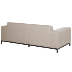 Sofa ogrodowa beżowa z czarnym ROVIGO Sofa ogrodowa beżowa z czarnym ROVIGO