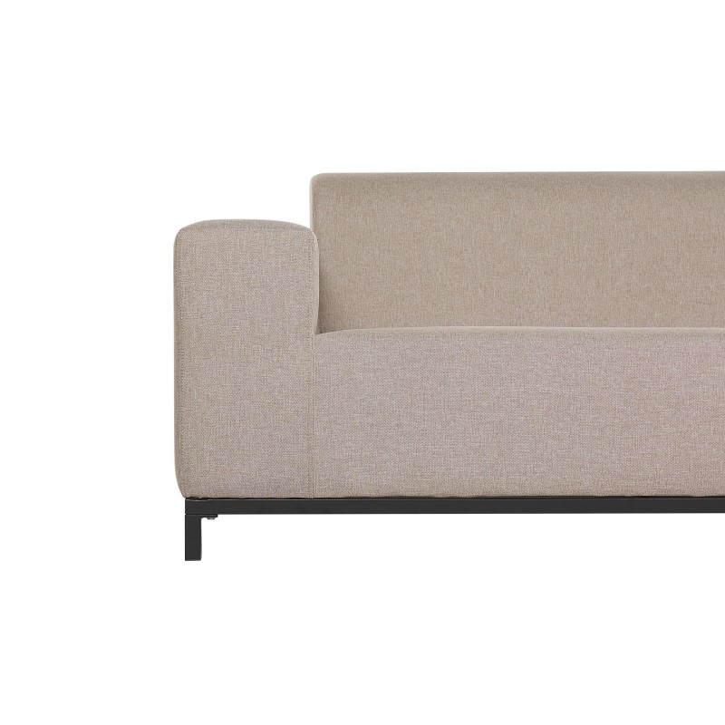 Sofa ogrodowa beżowa z czarnym ROVIGO Sofa ogrodowa beżowa z czarnym ROVIGO