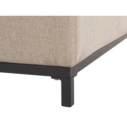 Sofa ogrodowa beżowa z czarnym ROVIGO Sofa ogrodowa beżowa z czarnym ROVIGO