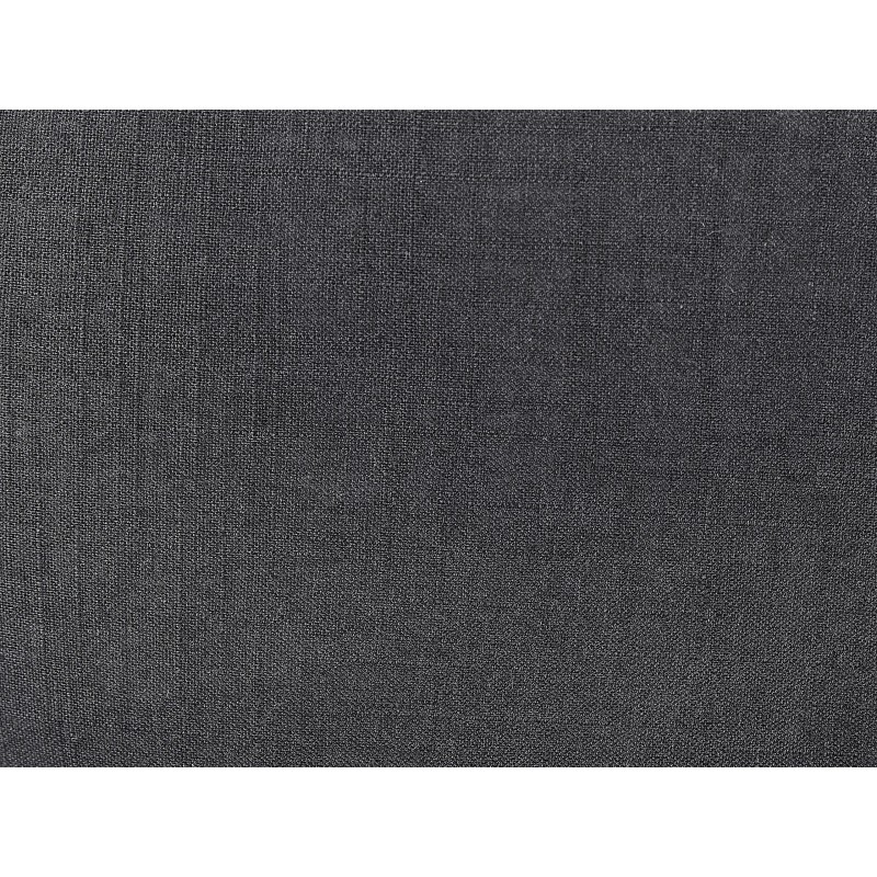 Zestaw 2 poduszek dekoracyjnych BANORI Len 30 x 50 cm Czarny Jednolity Zestaw 2 poduszek dekoracyjnych BANORI Len 30 x 50 cm Czarny Jednolity