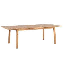 Stół ogrodowy rozkładany CESANA 180/240 cm 100 cm Drewno akacjowe Jasnobrązowy