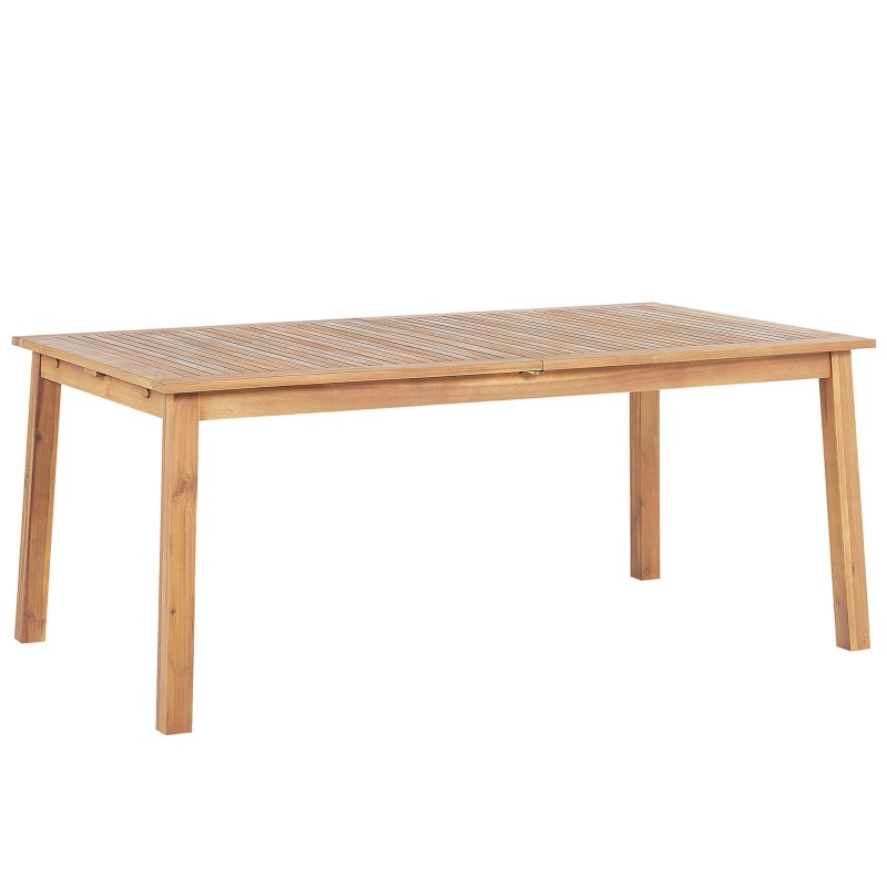Stół ogrodowy rozkładany CESANA 180/240 cm 100 cm Drewno akacjowe Jasnobrązowy Stół ogrodowy rozkładany CESANA 180/240 cm 100 cm Drewno akacjowe Jasnobrązowy