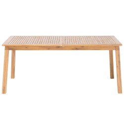 Stół ogrodowy rozkładany CESANA 180/240 cm 100 cm Drewno akacjowe Jasnobrązowy Stół ogrodowy rozkładany CESANA 180/240 cm 100 cm Drewno akacjowe Jasnobrązowy