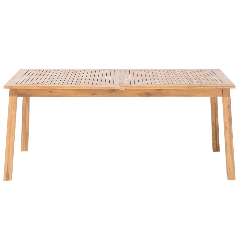 Stół ogrodowy rozkładany CESANA 180/240 cm 100 cm Drewno akacjowe Jasnobrązowy Stół ogrodowy rozkładany CESANA 180/240 cm 100 cm Drewno akacjowe Jasnobrązowy