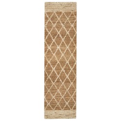 Dywan z juty 80 x 300 cm beżowy ZORAVA Dywan z juty 80 x 300 cm beżowy ZORAVA