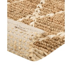 Dywan z juty 80 x 300 cm beżowy ZORAVA Dywan z juty 80 x 300 cm beżowy ZORAVA