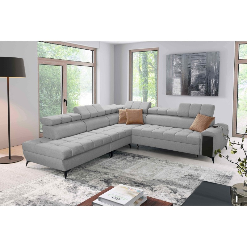 Venna IX corner sofa with sleeping function, USB port, and opening Venna IX corner sofa with sleeping function, USB port, and opening