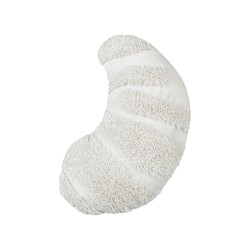 2 poduszki dekoracyjne dla dzieci rogale bawełniane 40 x 25 cm białe SNOWDROP 2 poduszki dekoracyjne dla dzieci rogale bawełniane 40 x 25 cm białe SNOWDROP