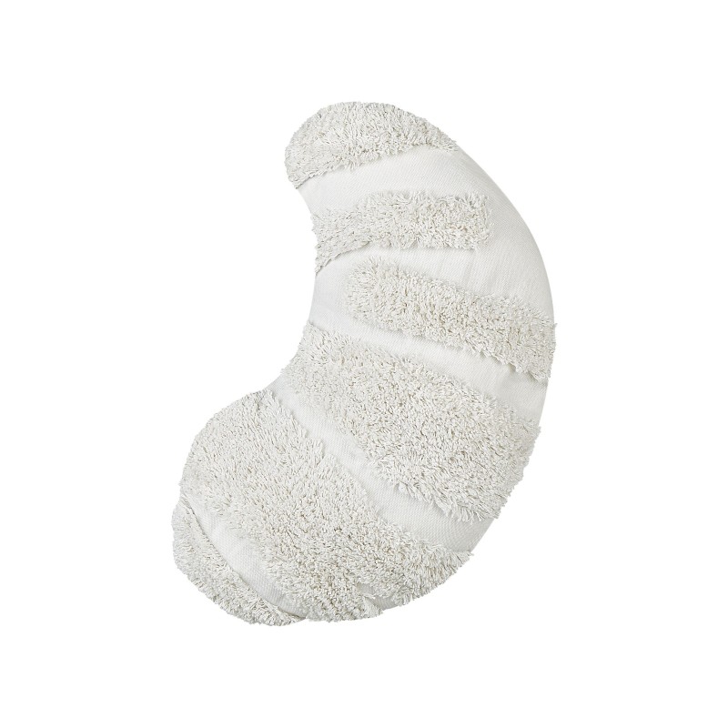 2 poduszki dekoracyjne dla dzieci rogale bawełniane 40 x 25 cm białe SNOWDROP 2 poduszki dekoracyjne dla dzieci rogale bawełniane 40 x 25 cm białe SNOWDROP