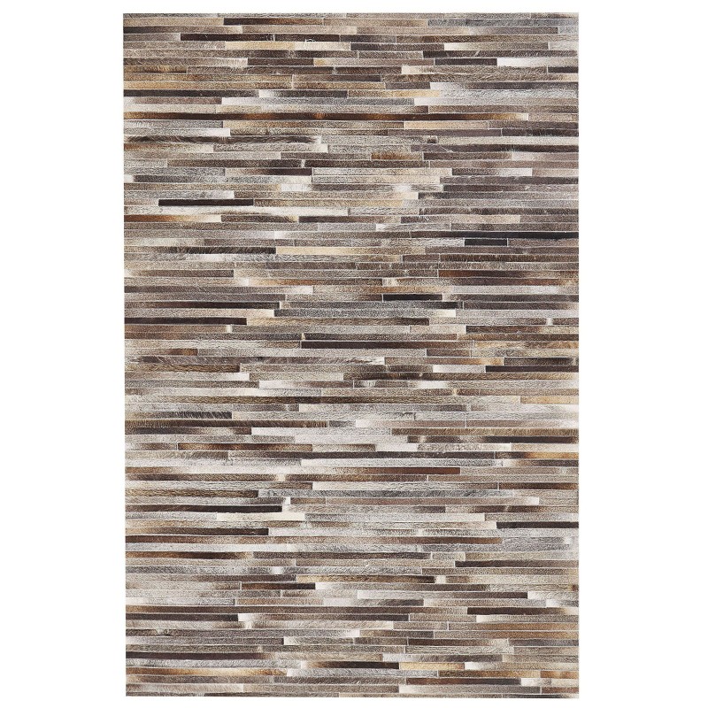Dywan patchwork skórzany 160 x 230 cm wielokolorowy TUZLUCA Dywan patchwork skórzany 160 x 230 cm wielokolorowy TUZLUCA
