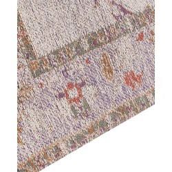Dywan bawełniany 80 x 300 cm beżowy YANOBA Dywan bawełniany 80 x 300 cm beżowy YANOBA