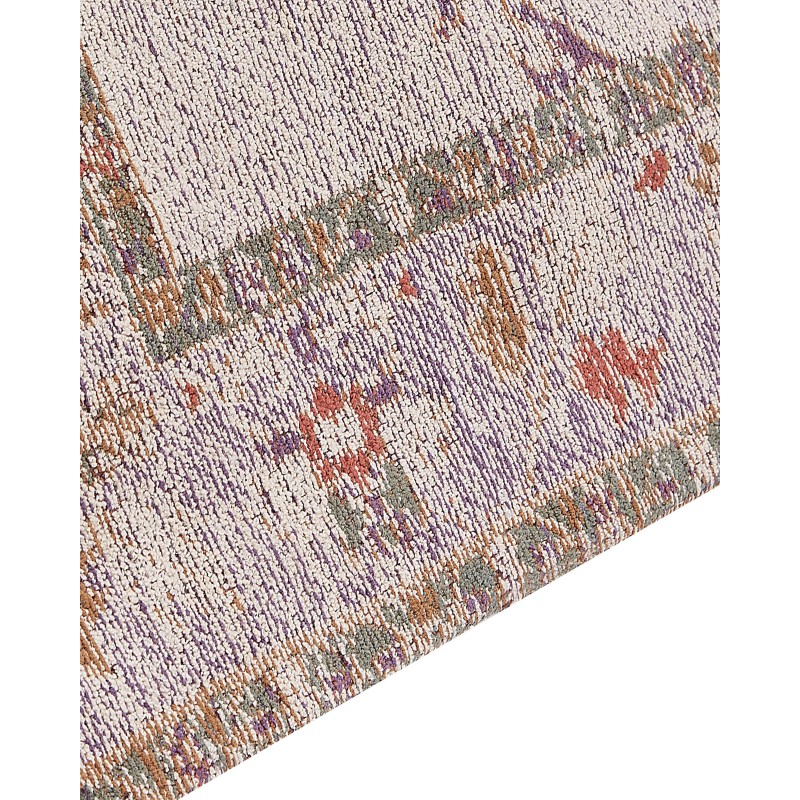 Dywan bawełniany 80 x 300 cm beżowy YANOBA Dywan bawełniany 80 x 300 cm beżowy YANOBA