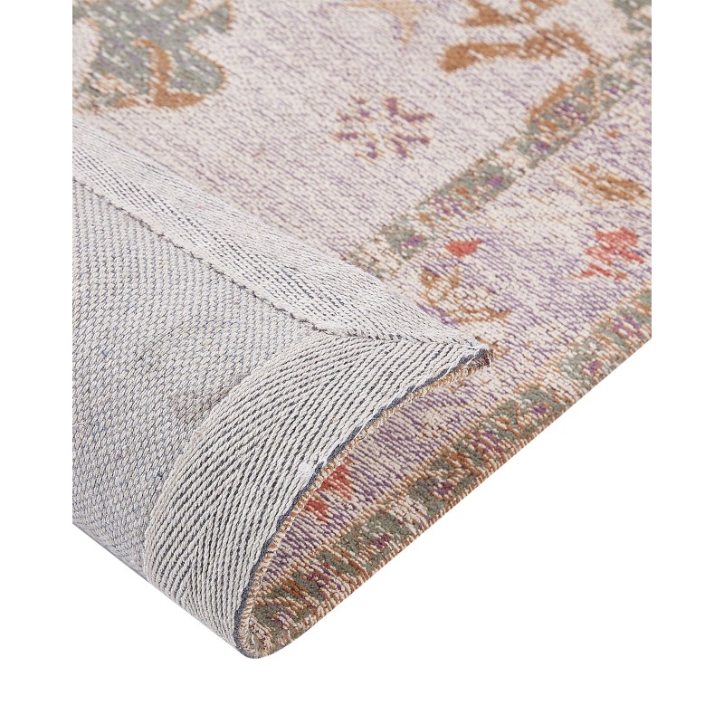 Dywan bawełniany 80 x 300 cm beżowy YANOBA Dywan bawełniany 80 x 300 cm beżowy YANOBA