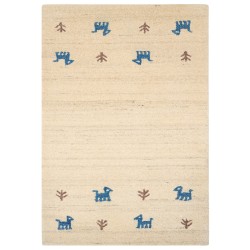 Dywan wełniany gabbeh 160 x 230 cm beżowy YALI Dywan wełniany gabbeh 160 x 230 cm beżowy YALI