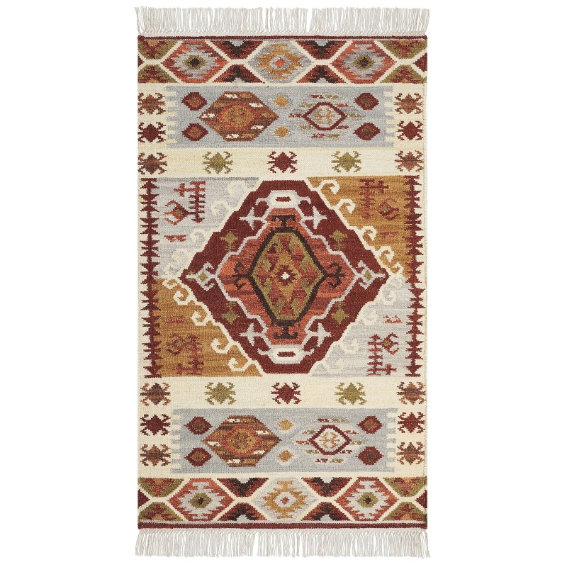 Dywan wełniany kilim 80 x 150 cm wielokolorowy PROSHYAN Dywan wełniany kilim 80 x 150 cm wielokolorowy PROSHYAN