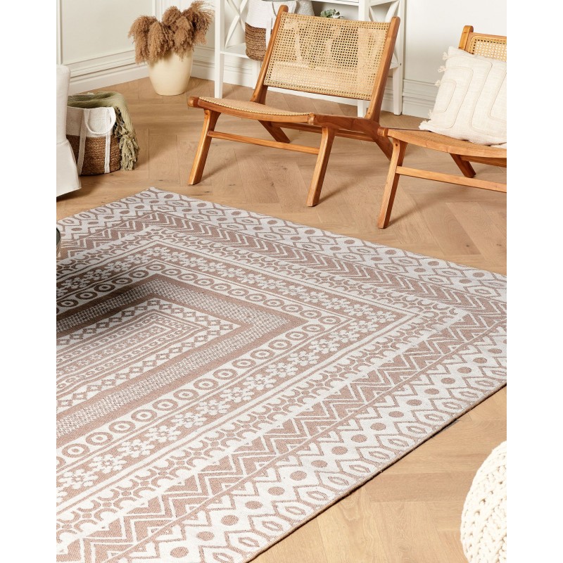 Dywan 200 x 300 cm beżowo-biały BAGLAR Dywan 200 x 300 cm beżowo-biały BAGLAR
