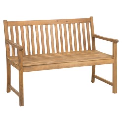 Ławka ogrodowa VIVARA 120 cm Certyfikowane drewno akacjowe Jasnobrązowy Ławka ogrodowa VIVARA 120 cm Certyfikowane drewno akacjowe Jasnobrązowy
