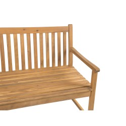 Ławka ogrodowa VIVARA 120 cm Certyfikowane drewno akacjowe Jasnobrązowy Ławka ogrodowa VIVARA 120 cm Certyfikowane drewno akacjowe Jasnobrązowy