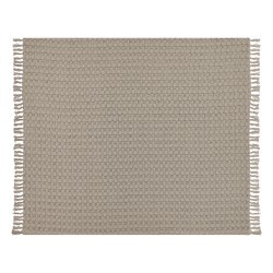 Narzuta na łóżko BERE Bawełna 200 x 220 cm Beżowoszary Narzuta na łóżko BERE Bawełna 200 x 220 cm Beżowoszary