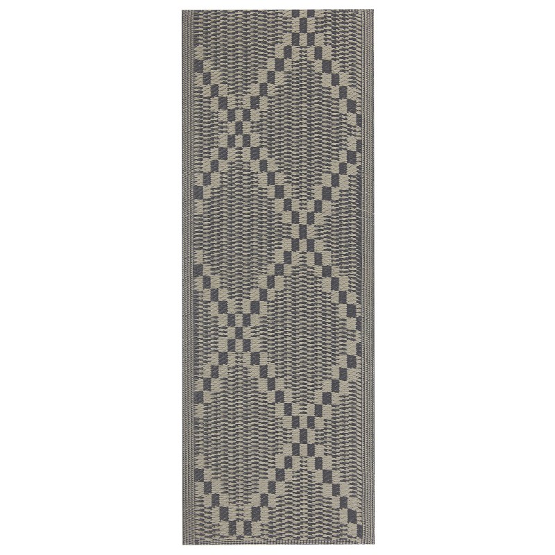 Dywan zewnętrzny 60 x 105 cm brązowoszary JALNA Dywan zewnętrzny 60 x 105 cm brązowoszary JALNA