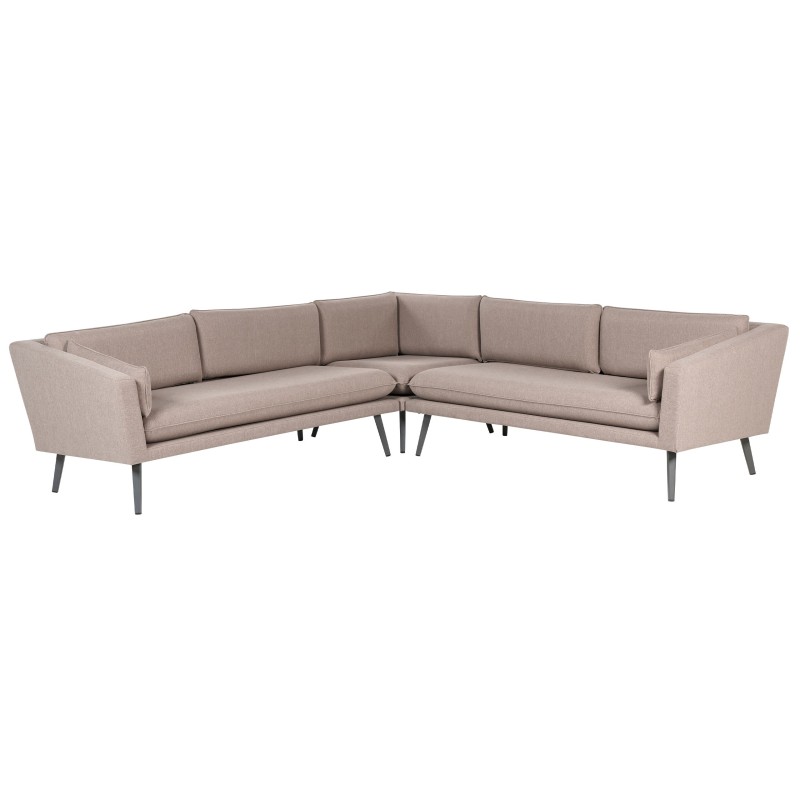 Sofa ogrodowa modułowa 5-osobowa beżowa LORETELLO Sofa ogrodowa modułowa 5-osobowa beżowa LORETELLO
