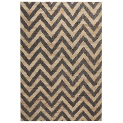 Dywan z juty 160 x 230 cm beżowo-czarny DEDEPINARI Dywan z juty 160 x 230 cm beżowo-czarny DEDEPINARI