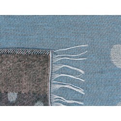 Koc LIMGHA 130 x 170 cm Niebieski Koc LIMGHA 130 x 170 cm Niebieski