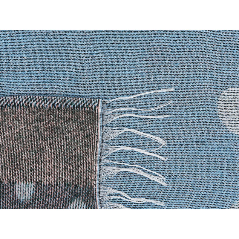 Koc LIMGHA 130 x 170 cm Niebieski Koc LIMGHA 130 x 170 cm Niebieski