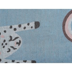 Koc LIMGHA 130 x 170 cm Niebieski Koc LIMGHA 130 x 170 cm Niebieski